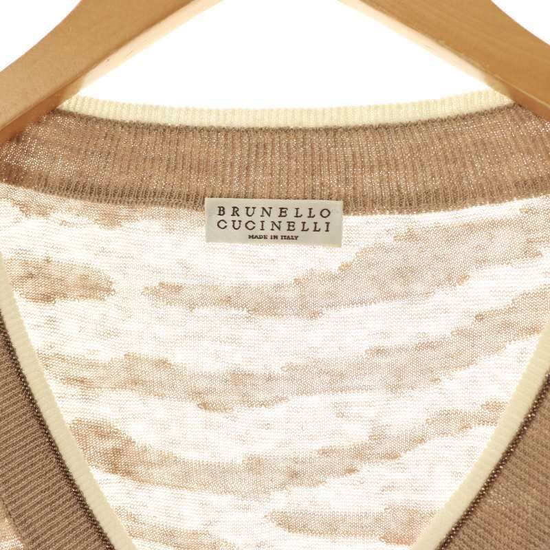 ブルネロクチネリ BRUNELLO CUCINELLI リネンVネックプル