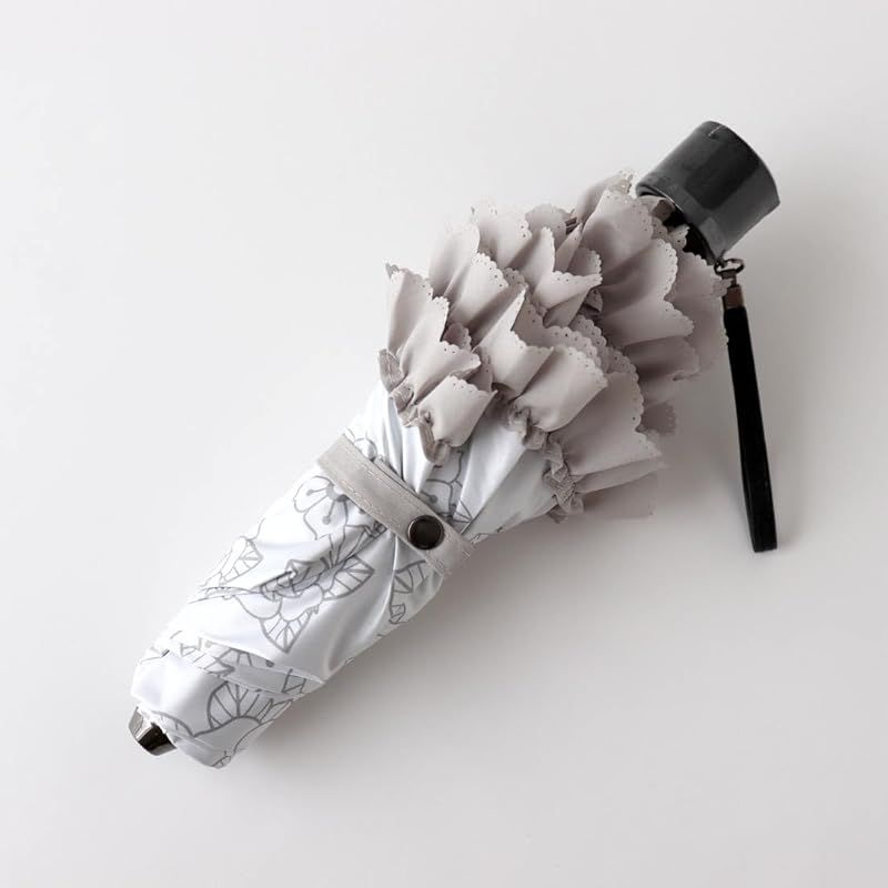 フォション FAUCHON 折りたたみ日傘 傘袋付き モノトーン ange アンジュ ホワイト 001266-0001-01 NEXPOTALLINN_EU