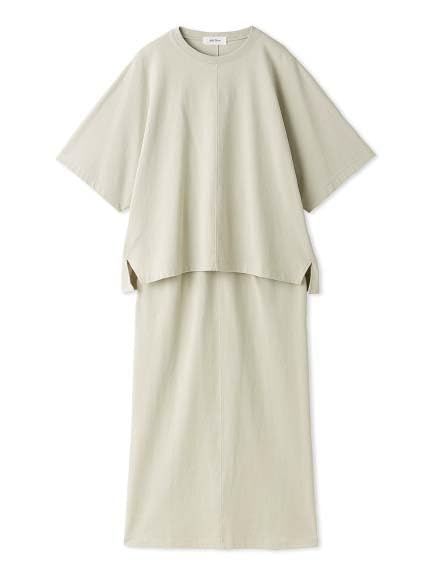 Size 1_Color BEG ミラオーウェン ドルマンTストレートスカートカットSET 09WCO244962 レディース BEG