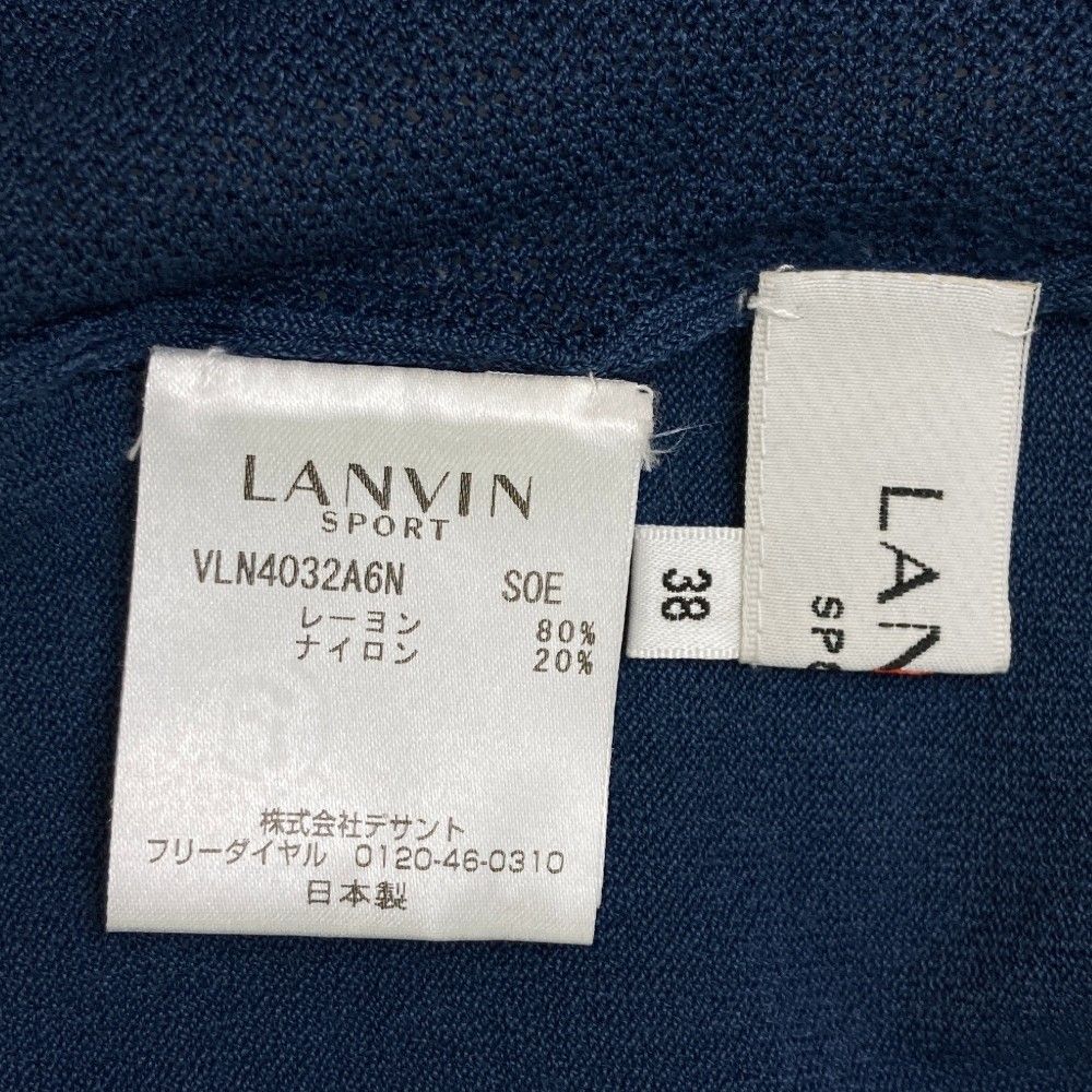 サイズ：38 LANVIN SPORT ランバン スポール ニットセーター ネイビー