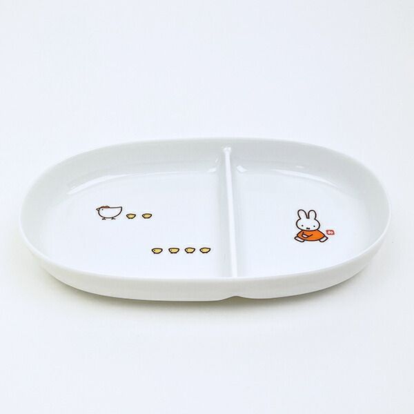 豊富な，大人気 ミッフィー miffy イングレーズ(こっこ親子) 楕円ランチプレート 食器 ベビー キッズ 日本製 ベビー用食器