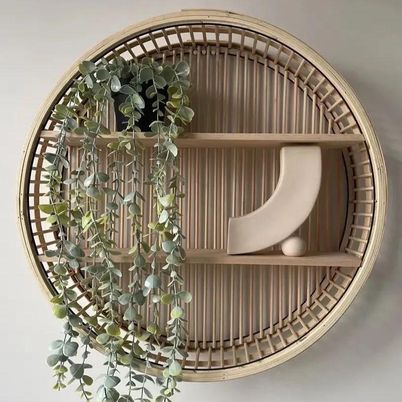 秋田木工　楕円形壁掛けミラー 柳宗理　ウォール材　白木　曲木鏡　小判型　木地色 秋田木工 楕円形壁掛けミラー 柳宗理 ウォール材 白木 曲木鏡 小判型