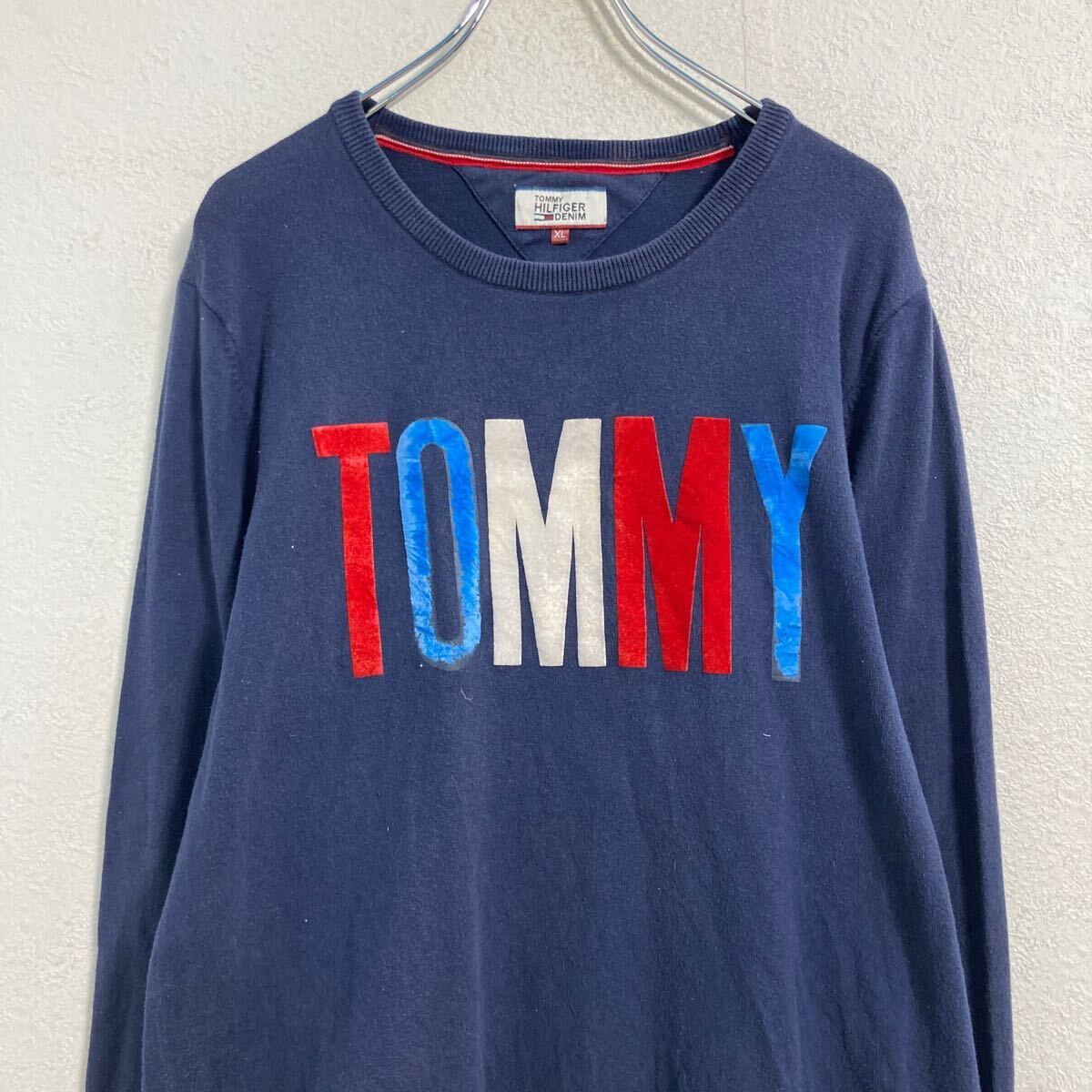 最終売り尽し】古着 90s USA製 TOMMY HILFIGER フラッグ BIG ロゴ スウェット トレーナー M 古着 - 古着 通販  ヴィンテージ 古着屋 Dracaena ドラセナ