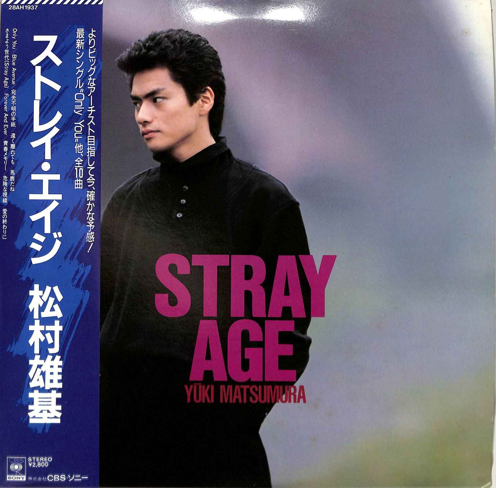 LP1枚 / 松村雄基 / Stray Age (1985年・28AH-1937) / A00571608 