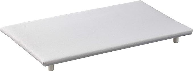 山崎実業(Yamazaki) 卓上 脚付き 平型アイロン台 アルミ シルバー 約