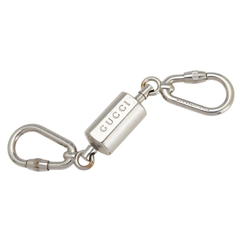 グッチ キーリング キーホルダー カナビラ シルバー メタル レディース GUCCI 1-0233041