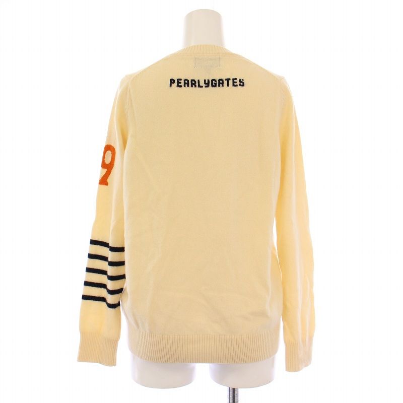PEARLY GATES カシミヤ混セーター 美品サイズ5 クリーム色