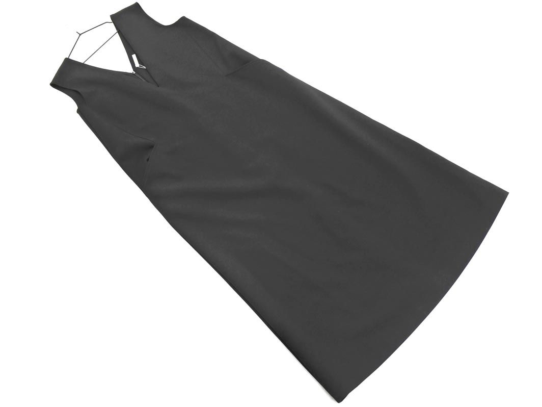 theory luxe セオリーリュクス ジャンパースカート ワンピース size38|黒 ◎レディース