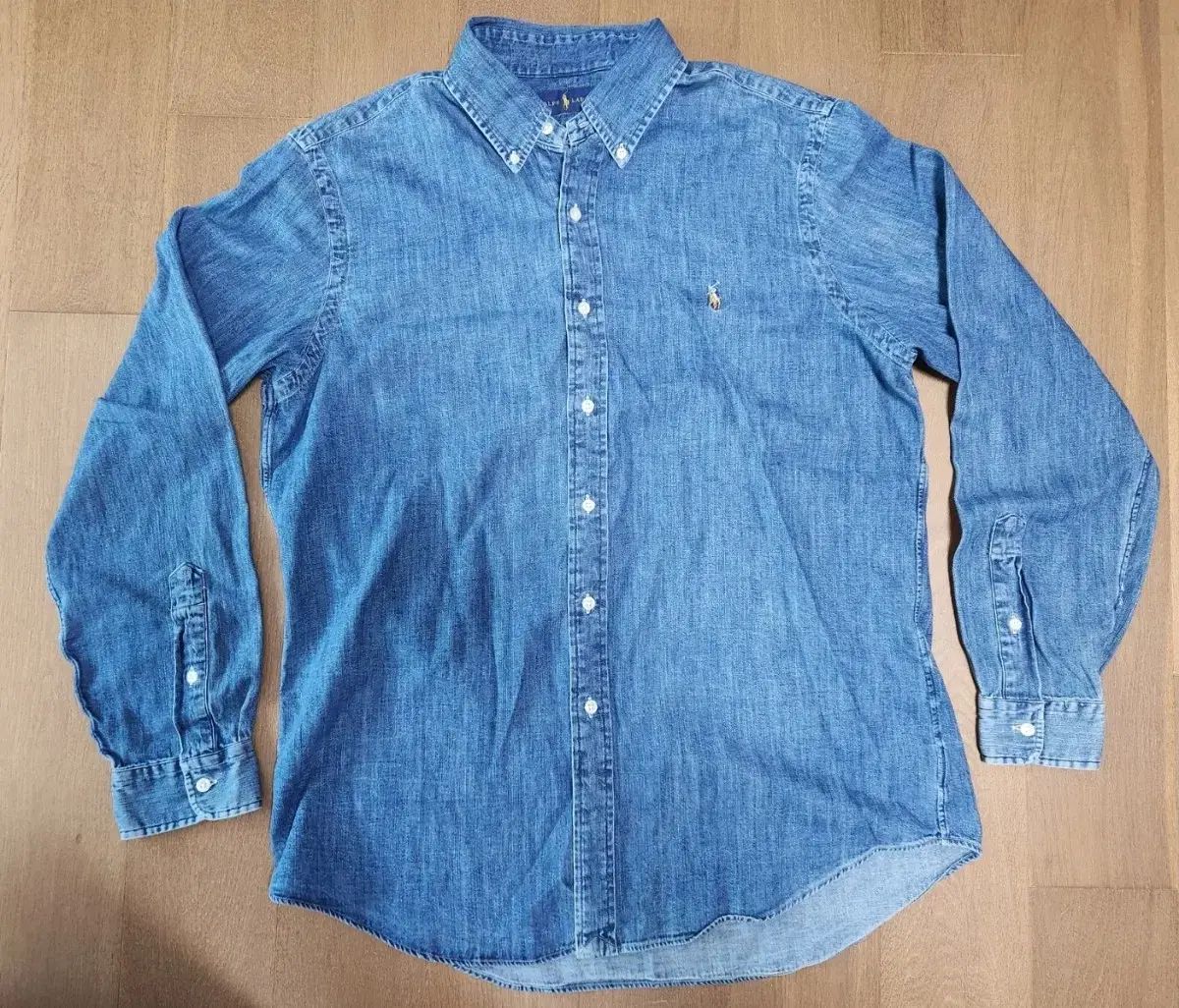 ポロ Ralph Lauren ラルフローレン デニムシャツ L