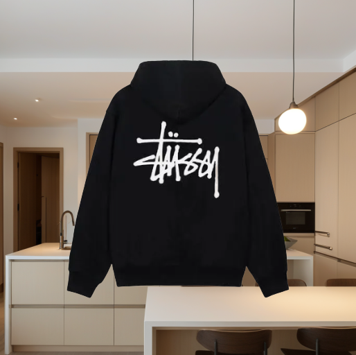 【新品未使用】STUSSY ステューシー ベーシック ジップパーカー BASIC STUSSY ブラック 男女兼用