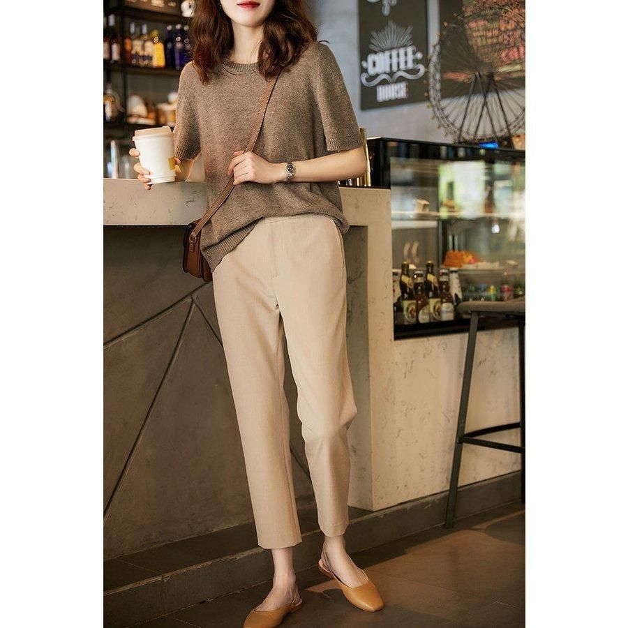 テーパードパンツ 40代 レディース 春夏 韓国風 きれいめ 大きい