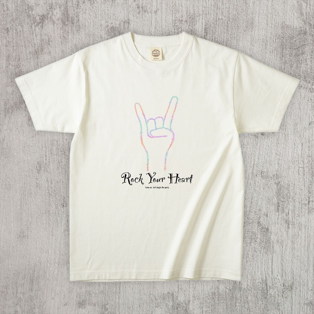 グラフィックTシャツ　Hang Loose Color