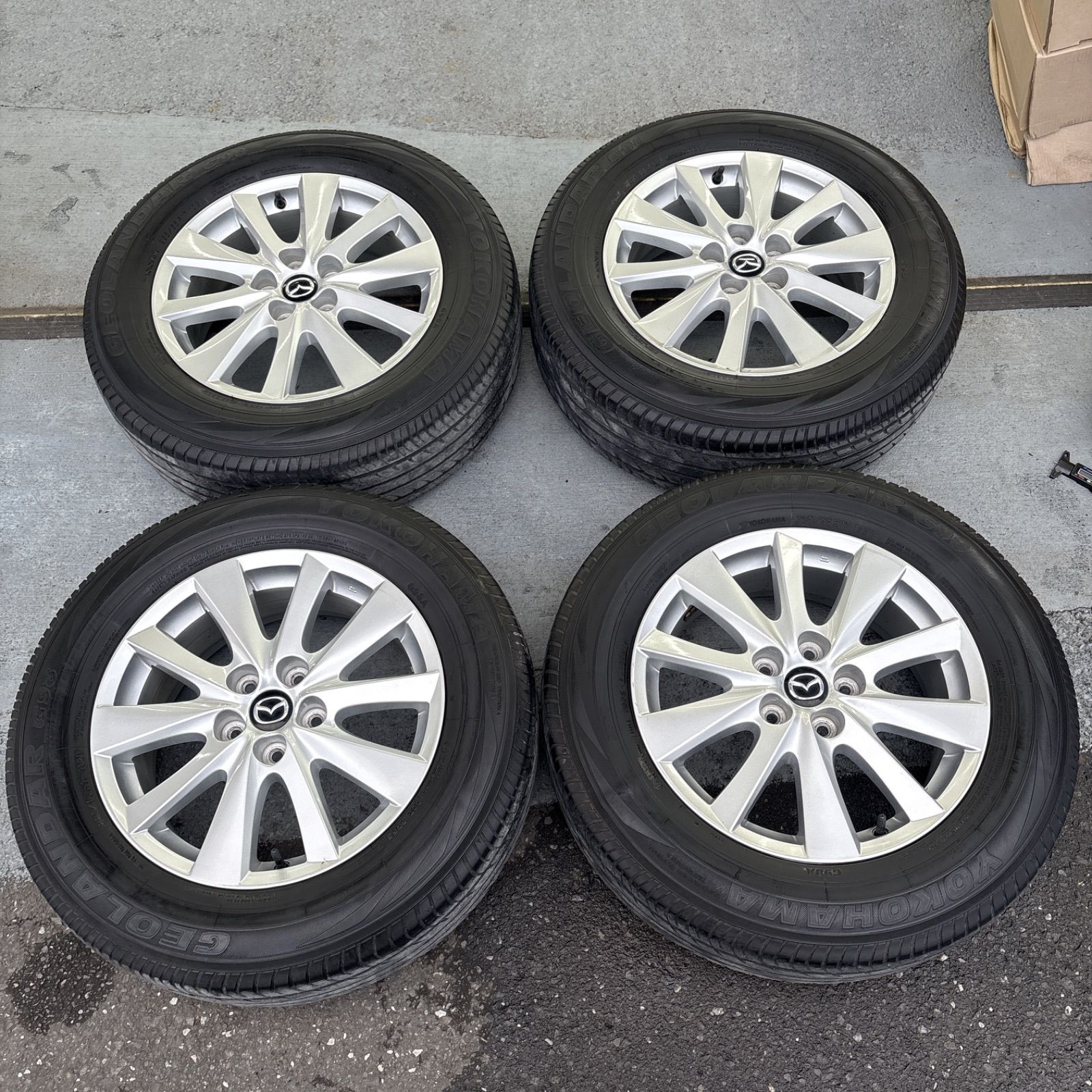 送料無料 マツダ CX-5 純正ホイールタイヤセット 225|54R17