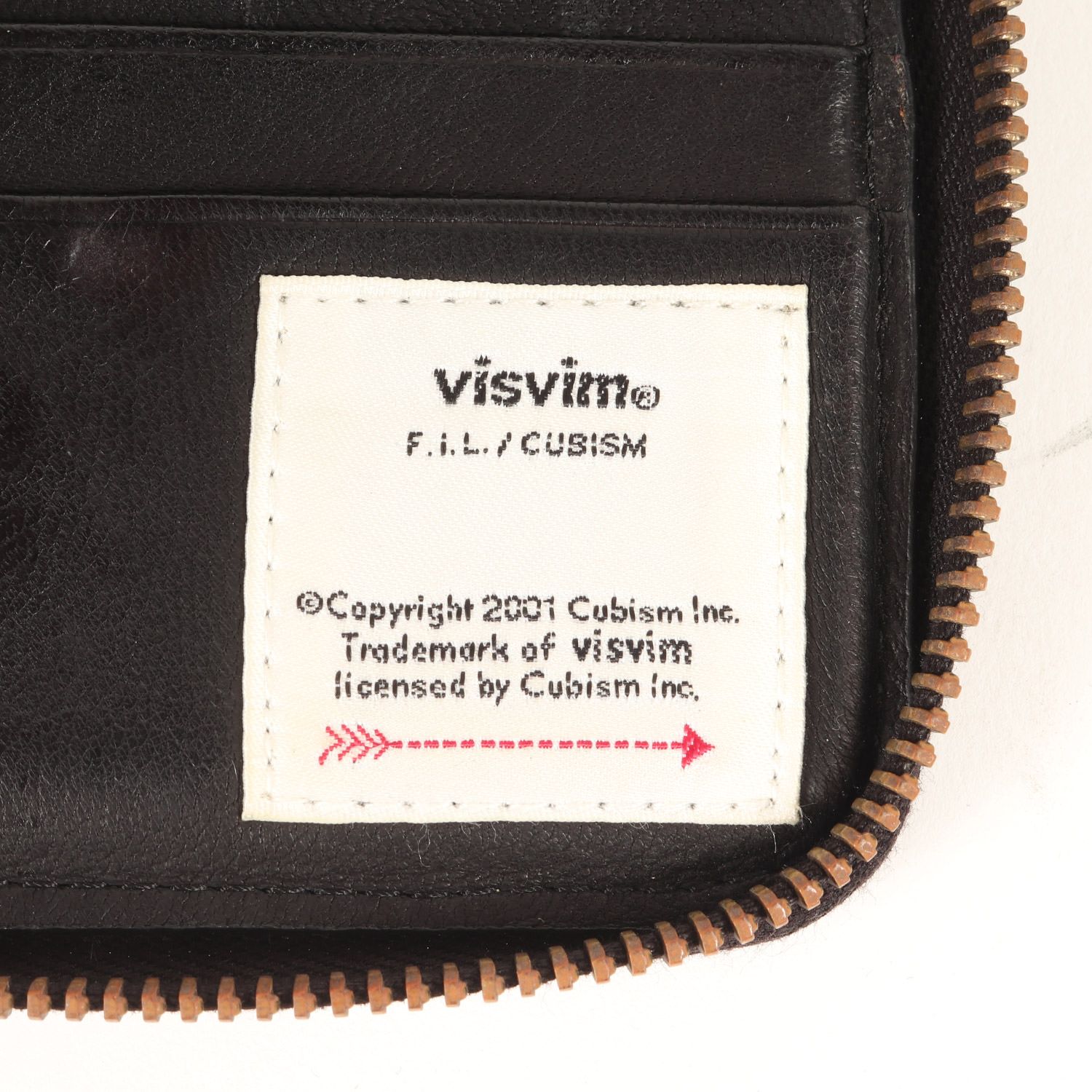 visvim ビズビム 財布 ブラック 黒 / ラウンドジップ レザー