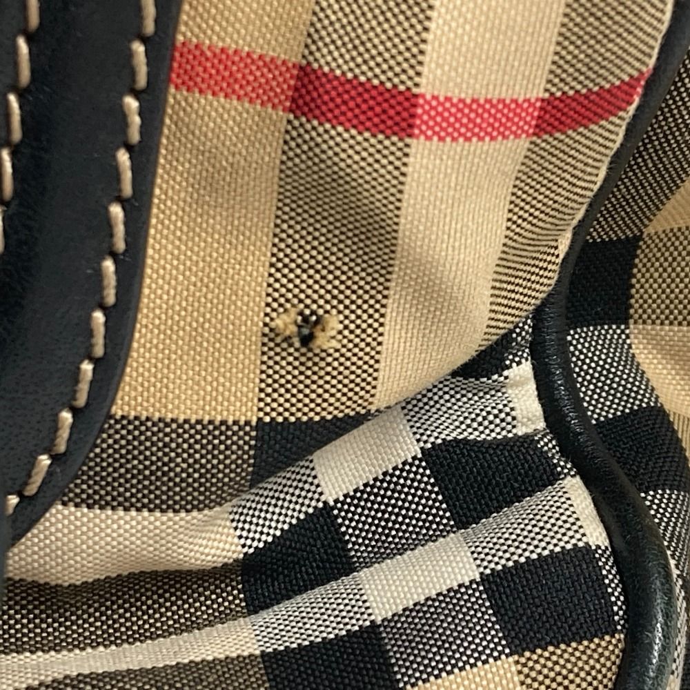 BURBERRY バーバリー セカンドバッグ チェック レザー