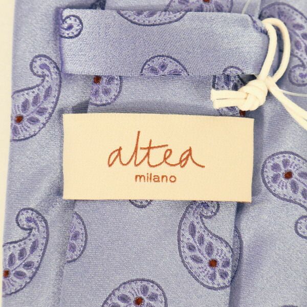 新品　アルテア　ネクタイ　Altea   ブルー系　イタリア製　未使用 65%OFF 新品 アルテア Altea ネクタイ HOT195 ライトブルー