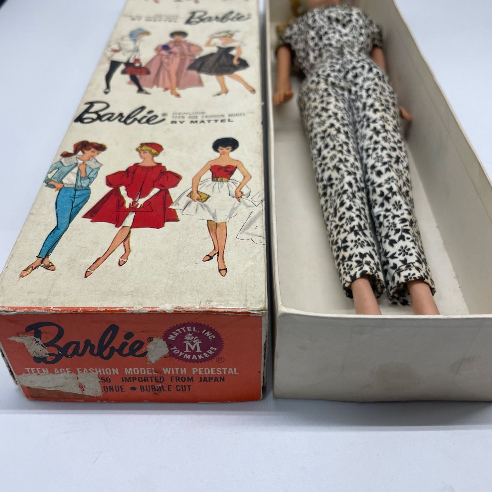 レア　Barbie バービー　人形　箱あり　ビンテージ 希少‼️ 当時物 60年代 ビンテージバービー 箱付き マテル
