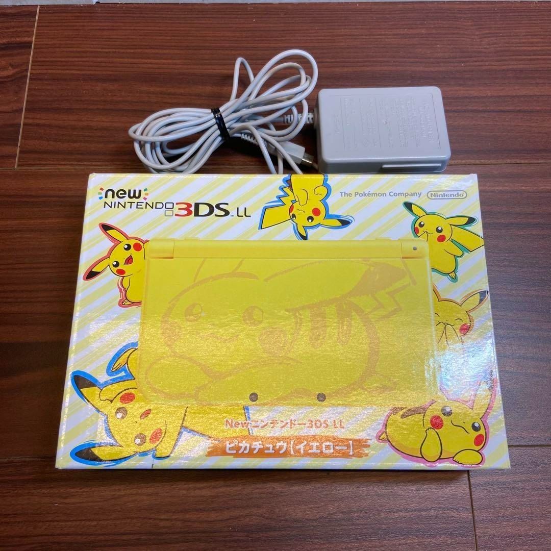 Newニンテンドー3DS LL 本体 ピカチュウ イエロー ほぼ 4108