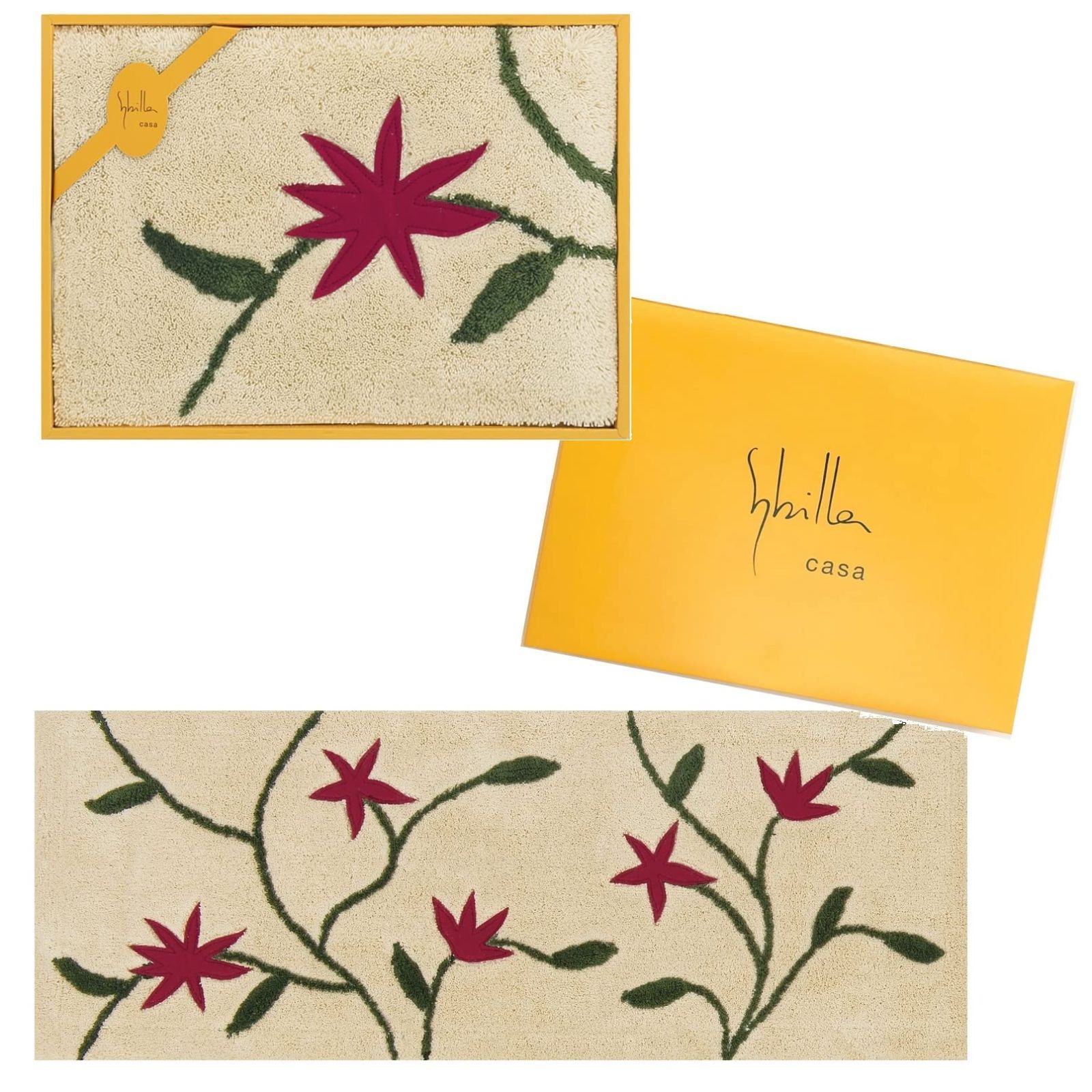 Color ベージュ sybilla アメリア2 インテリアマット キッチンマット 約 ギフト箱入 引越祝 新築祝 24015