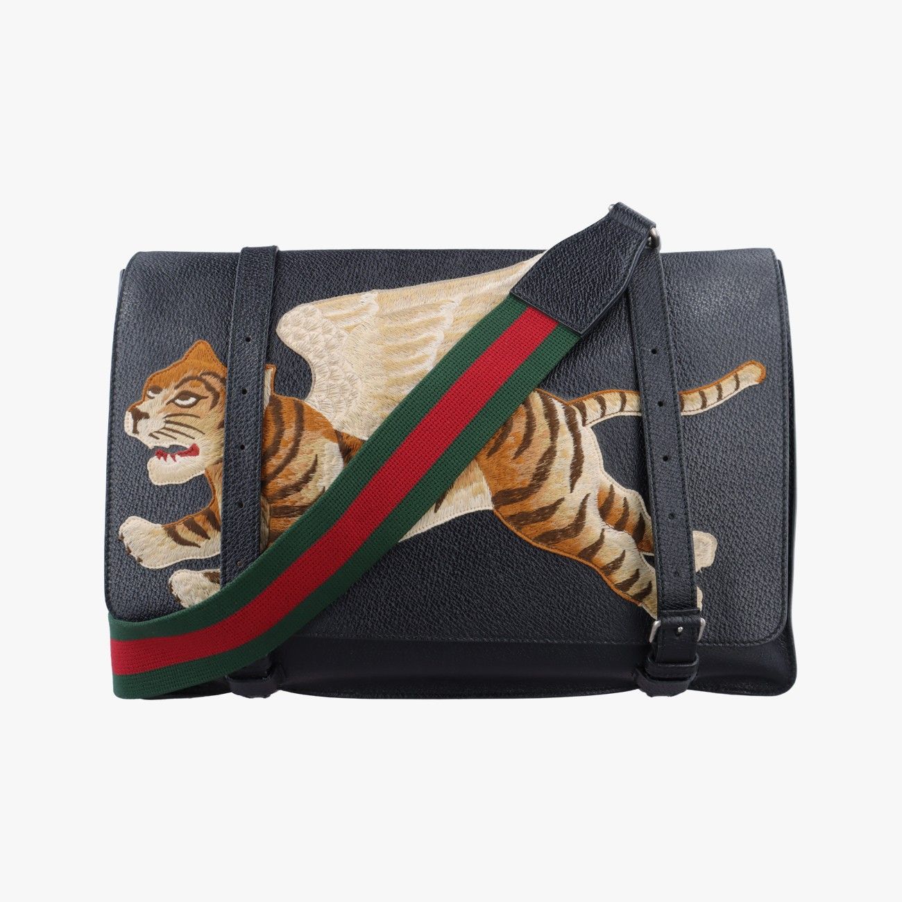 グッチGucciタイガープリントウェブマルチ レザー484668B023216001