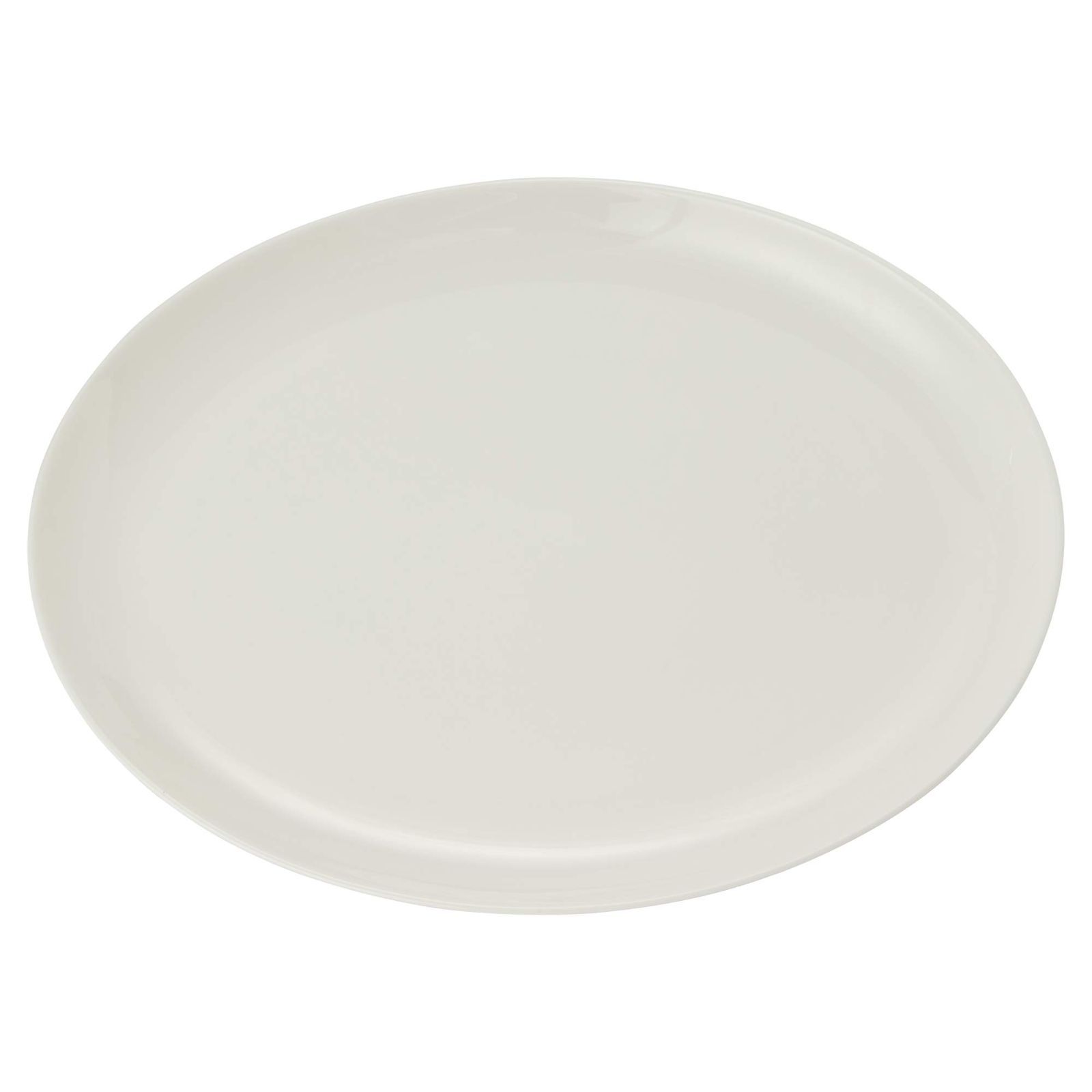 【在庫処分】プレート 皿 中国料理用食器 35cm ホワイト シンプル ランチプレート ワンプレート NARUMI(ナルミ) 大皿 深め 深皿 深小判皿 電子レンジ温め対応 日本製 ギフトボックス付き 9000-1877