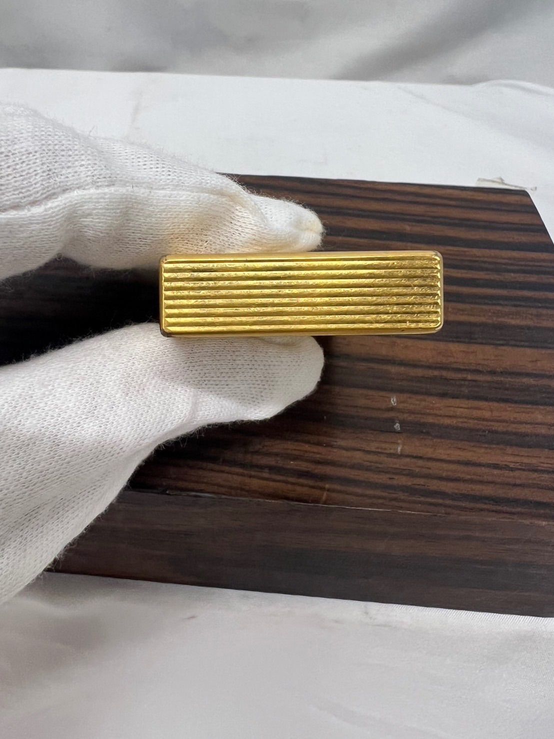 デュポンガスライター　 ゴールド ☆Dupont デュポン ガスライター ゴールドカラー クリング音が