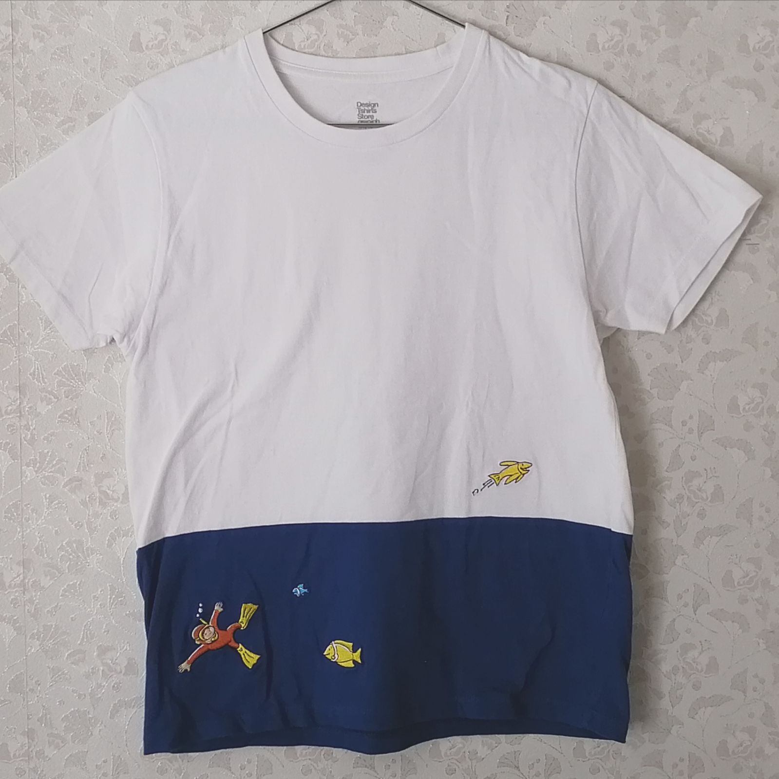 Design Tshirts Store graniph 刺繍Tシャツ - トップス