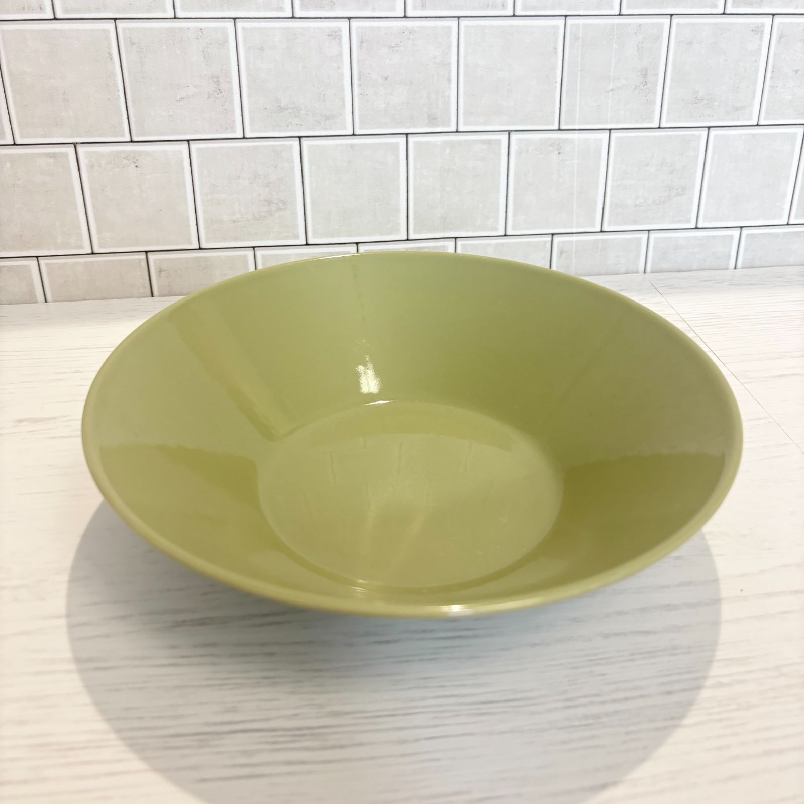 used廃盤 イッタラ ティーマ 26cm プレート オリーブグリーン 2枚