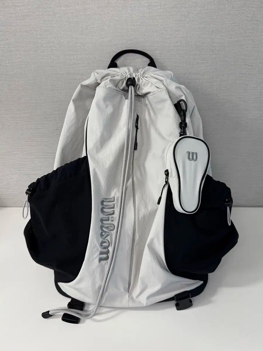Wilson◆ ドローストリング バックパック V2 Light grey ウィルソン ドローストリングバックパックV2 (Wilson/テニス小物