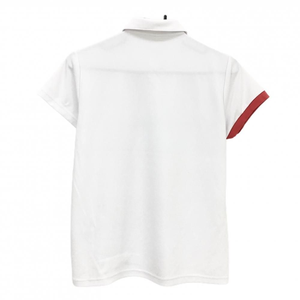 アルチビオ 半袖ポロシャツ 白 右袖口レッド レディース 38(M) ゴルフ