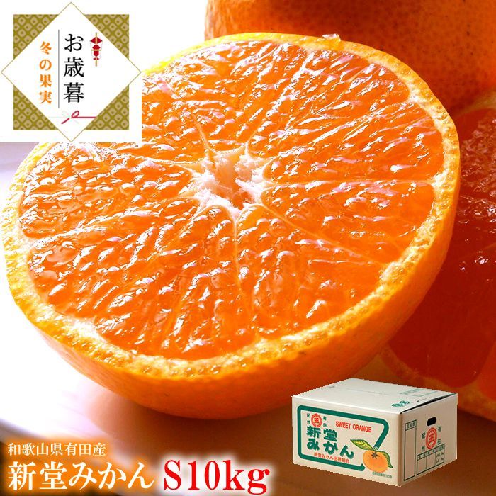 有田みかん 有田ミカン 有田蜜柑 みかん 新堂みかん お歳暮 コクがあってキレのある濃い味わい♪紀州有田みかん 新堂みかんS10kg 11月下旬より順次発送開始です