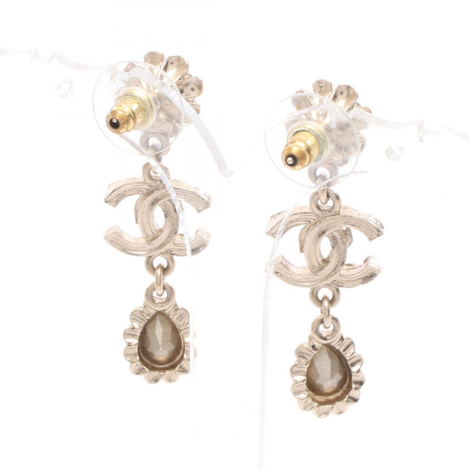 CHANEL 金色メッキ 片耳用ピアス シャネル CHANEL ピアス ココマーク GP（ゴールドメッキ