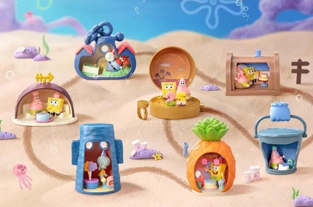 ポップマート　スポンジボブ　まとめ売り スポンジボブ POP MART (ポップマート ) フィギュア 3 種 まとめ売り
