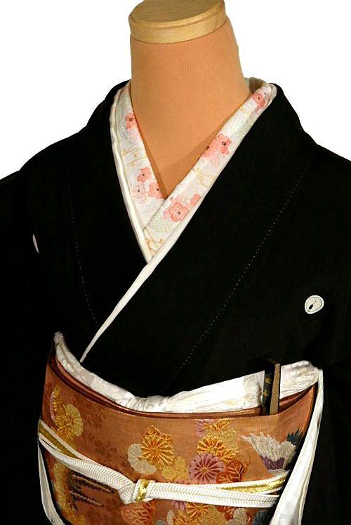 黒留袖 送料無料 最高峰 染繍美術 大彦 金彩 シシュウ 霞洛中洛外図 比翼付 身丈157.5cm 裄61.5cm クリーニング済 T3644