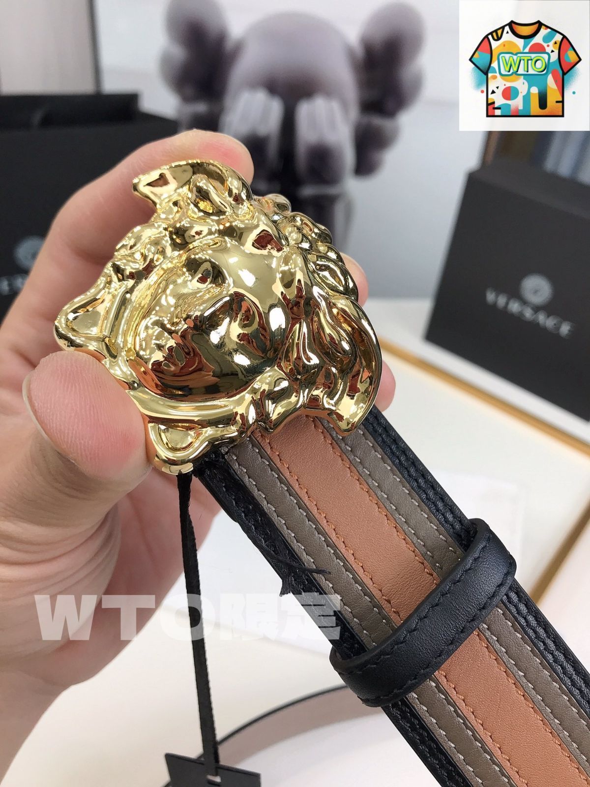 今日特価】Versace メデューサヘッドベルト - メルカリ