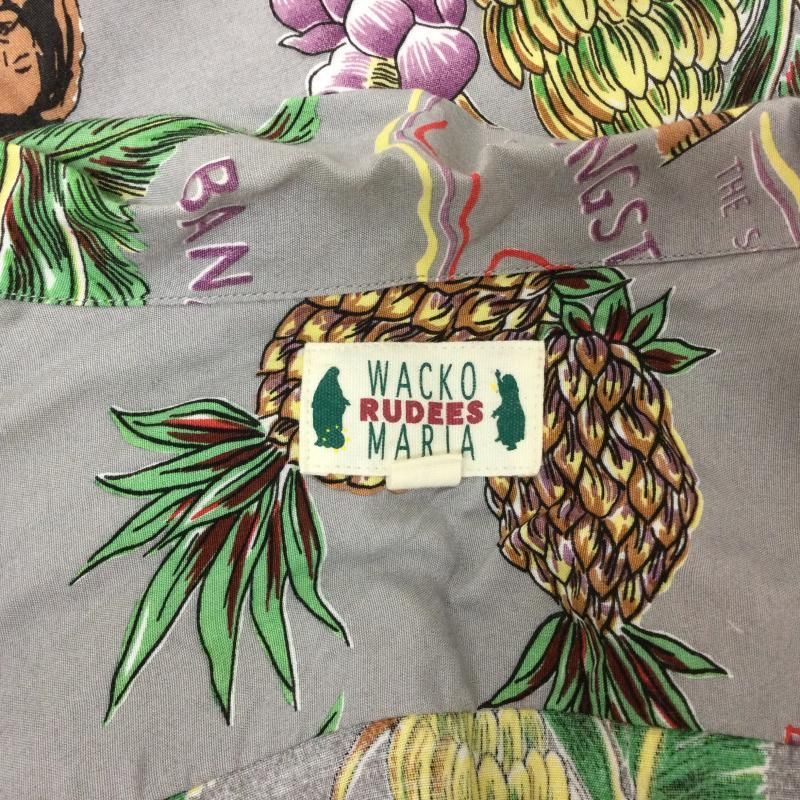 WACKO MARIA ワコマリア シャツ、ブラウス 半袖 JAMAICA HAWAIIAN SHIRTS 総柄ジャマイカ  レーヨン100% ハワイアンシャツ オープンカラーシャツ 半袖 アロハシャツ