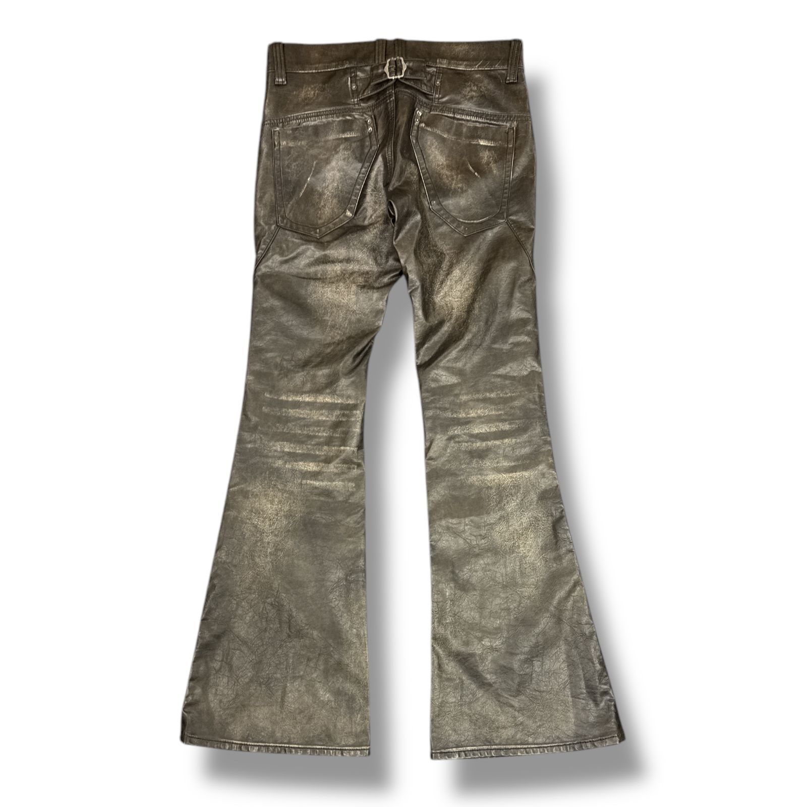 参考上代18200円 Jaded London Washed Black PU Drift Jeans 