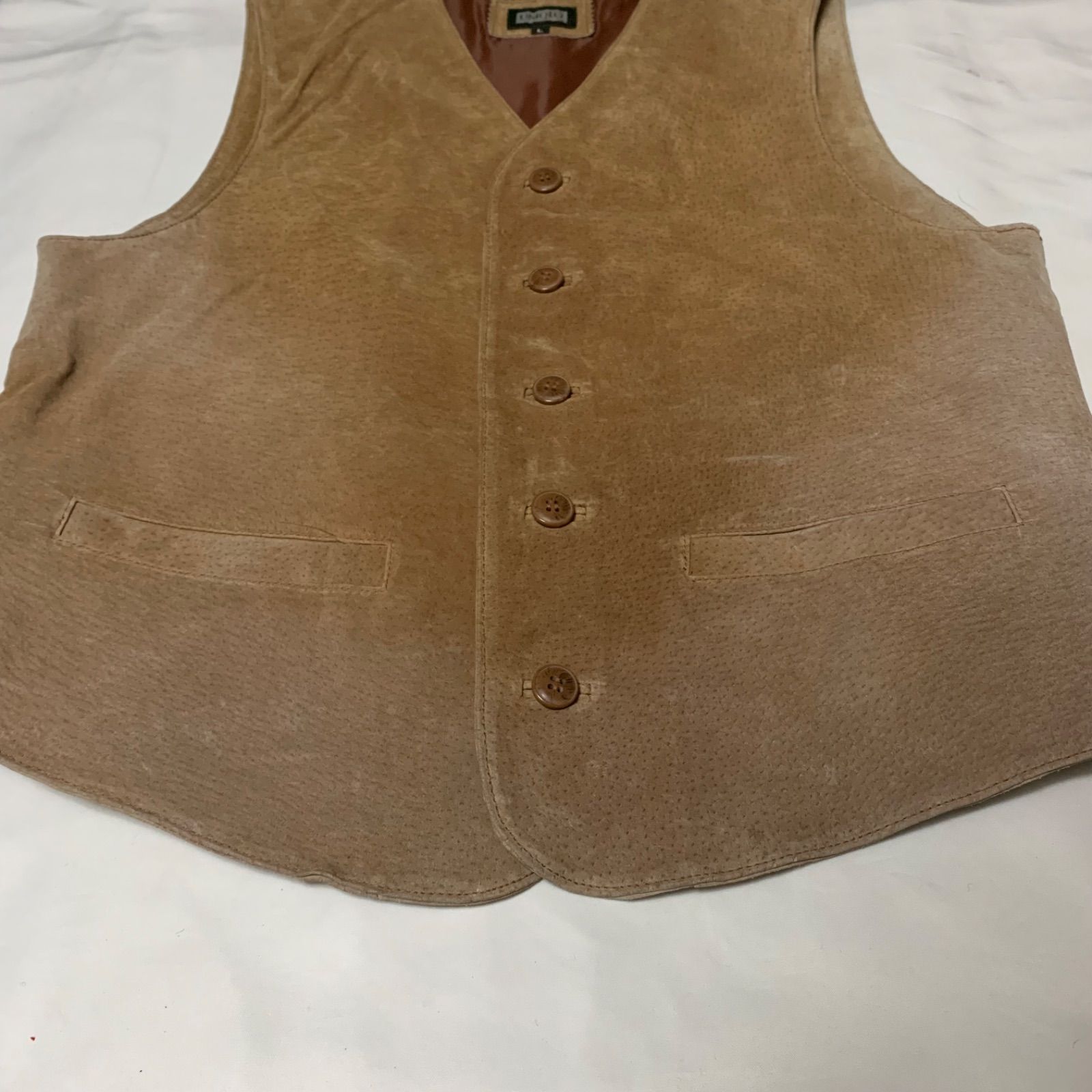 80−90s OLD UNIQLO Pig Leather Vest オールドユニクロ ピッグレザー