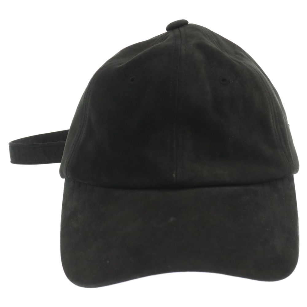 peaceminusone (ピースマイナスワン) PMO leather cap#2 ピーエムオー レザー キャップ 帽子 ブラック - メルカリ