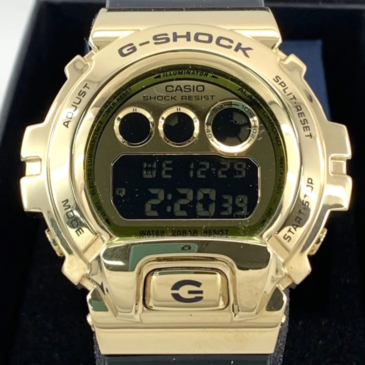 クォーツ腕時計_G-SHOCK/デジタル/ラバー/ゴールド/ブラック/GM-6900G