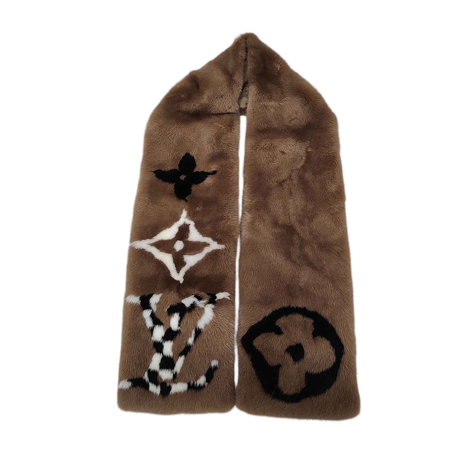 美品❣️ ルイヴィトン　ダミエ　ミンク　ファー　エシャルプ　マフラー　ショール 楽天市場】ルイヴィトン エシャルプ ミンク マフラーの通販