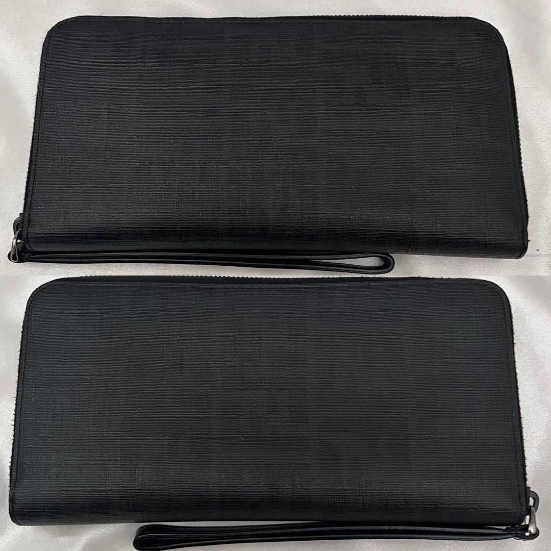 フェンディ ズッカ柄オーガナイザー ブラック PVC 長財布 WWW_SSLDF_COM