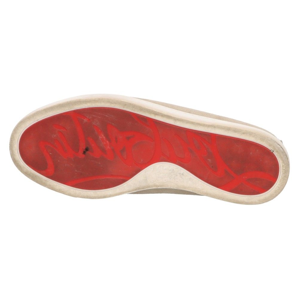 CHRISTIAN LOUBOUTIN クリスチャンルブタン Varsiboat ヴァージボート スウェード ローカットスニーカー スリッポン ベージュ CHRISTIAN LOUBOUTIN (クリスチャンルブタン) Varsiboat ヴァージ