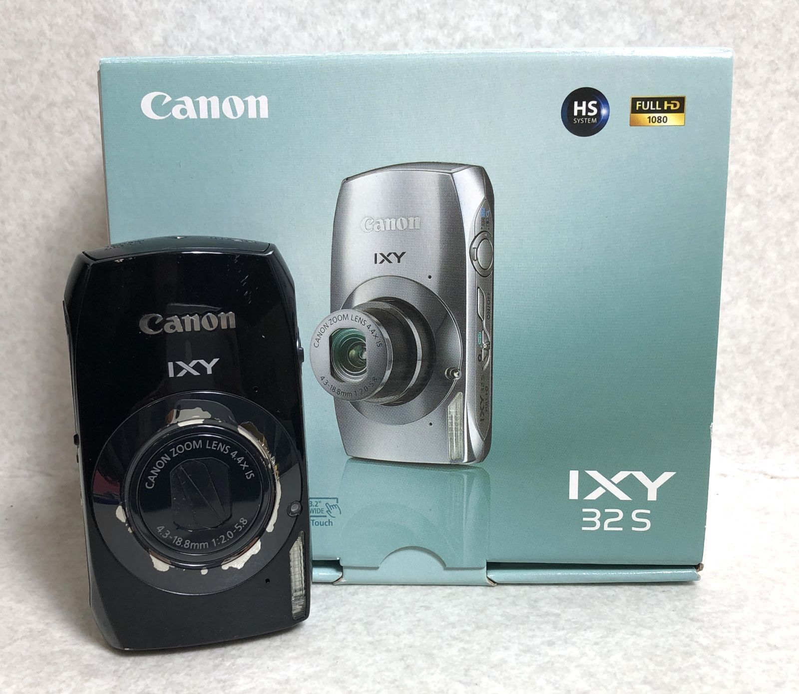 DH1389 訳有 Canon キヤノン IXY 32S デジタルカメラ ブラック デジカメ キャノン