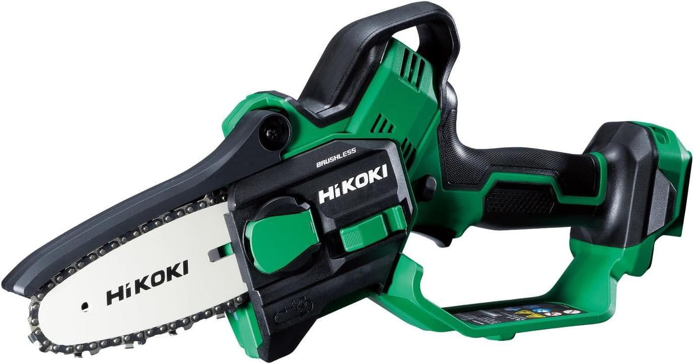HiKOKI ハイコーキ 10.8V 充電式 ハンディ チェーンソー ミニチェンソー CS1210DD ガイドバー100mm 蓄電池 充電器別売 CS1210DD NN