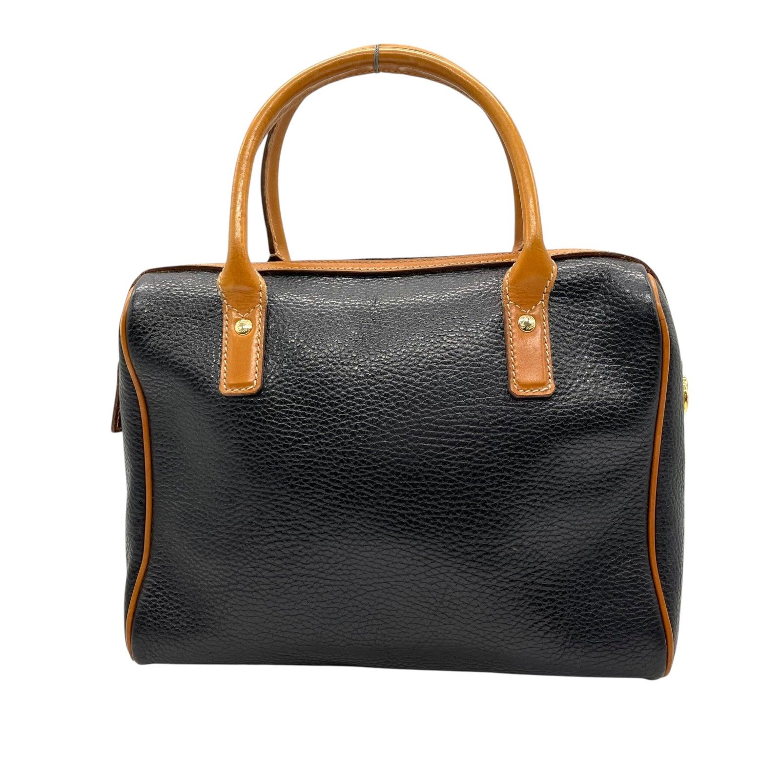 Celine セリーヌ　ブラウン ドット柄 レザーハンドバッグ CELINE ブラウンレザードットパターンショルダーバッグ