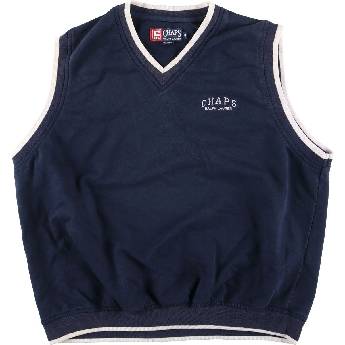 古着 ラルフローレン Ralph Lauren CHAPS チャップス スウェットベスト メンズM/eaa397804