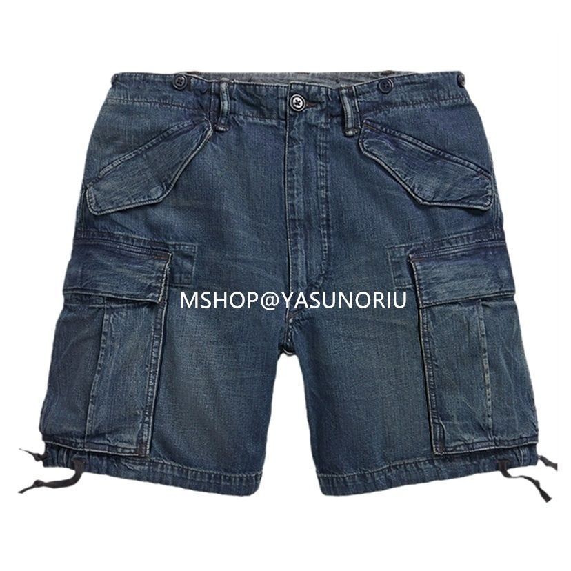 RRL SEDGWICK REGIMENT DENIM CARGO SHORT