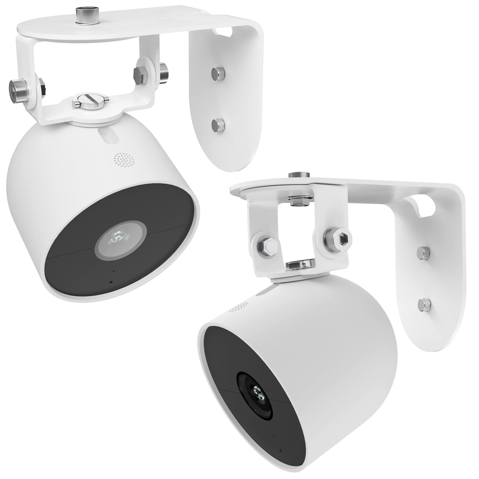 Zwolf メタルウォールマウント Google Nest Cam Outdoor Battery 第2世代対応 落下防止 より良い視野角を提供 2個パック 2個パック