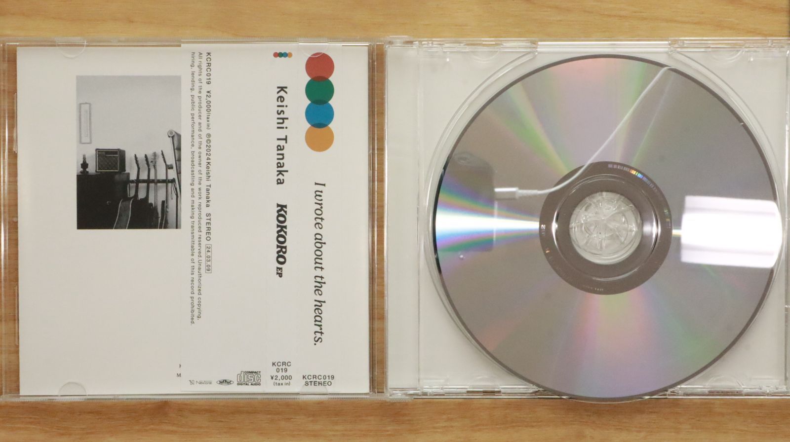 中古CD☆田中啓史/keishi tanaka□ KOKORO EP 【KCRC019/+++++++